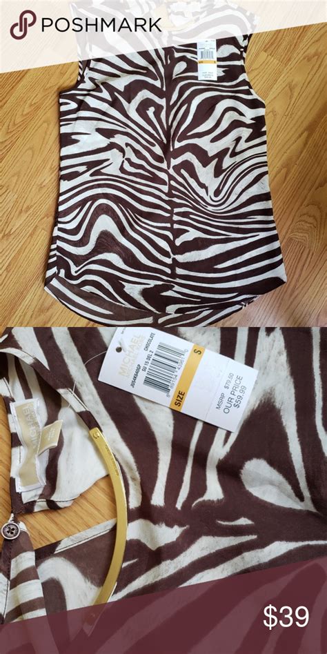 michael kors pink and brown zebra striped top|Zebra Print Halter Bikini Top .